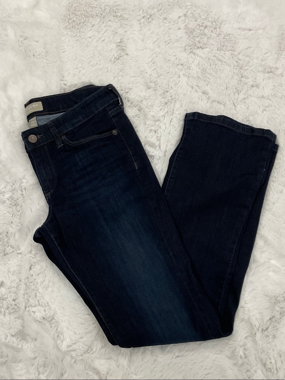 Banana Republic Dark Indigo Lower Rise Slim Bootcut Jeans